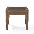 Crosley Furniture Capella Outdoor Wicker Side Table, Brown CO7280-BR